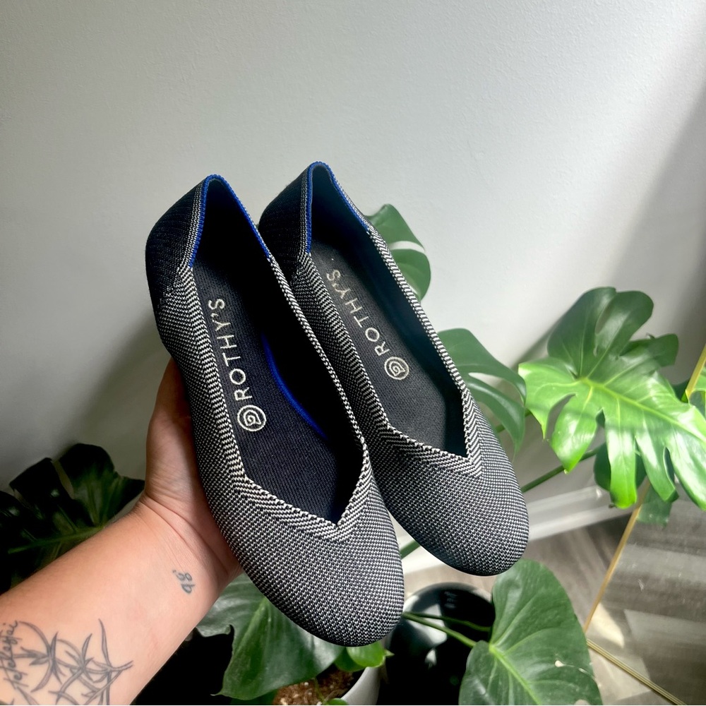 Rothy's birds eye knit flats